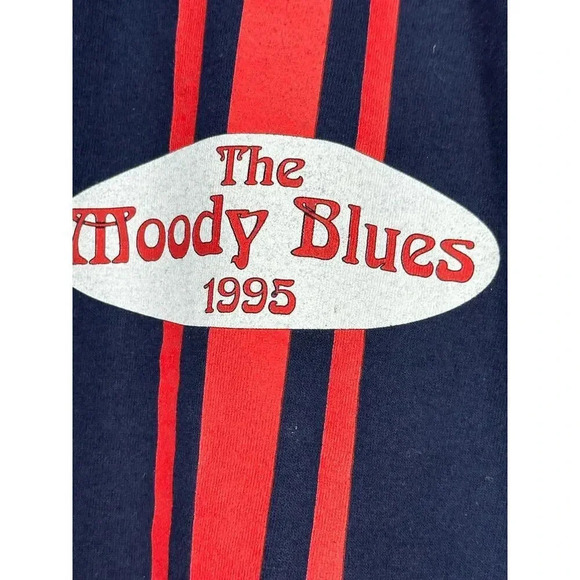 Vintage 1995 Brockum The Moody Blues T-Shirt Retro Rock Band Collectible Size XL - Picture 3 of 5
